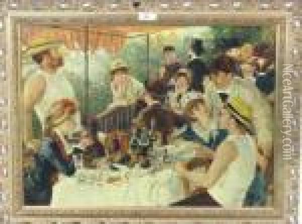 Le Dejeuner Des Canotiers Oil Painting - Pierre Auguste Renoir