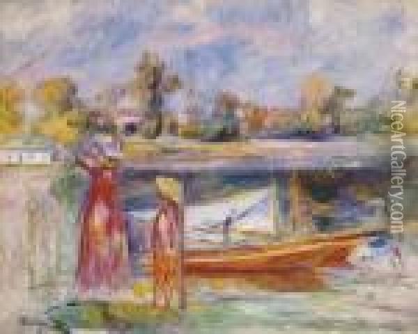 Jeune Filles A Argenteuil Oil Painting - Pierre Auguste Renoir