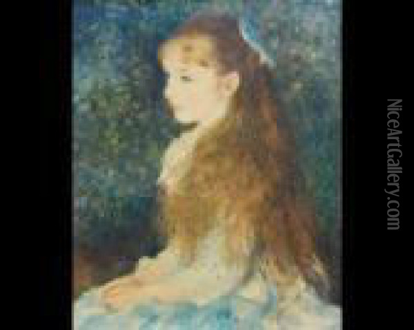Portrait Of A Girl Oil Painting - Pierre Auguste Renoir