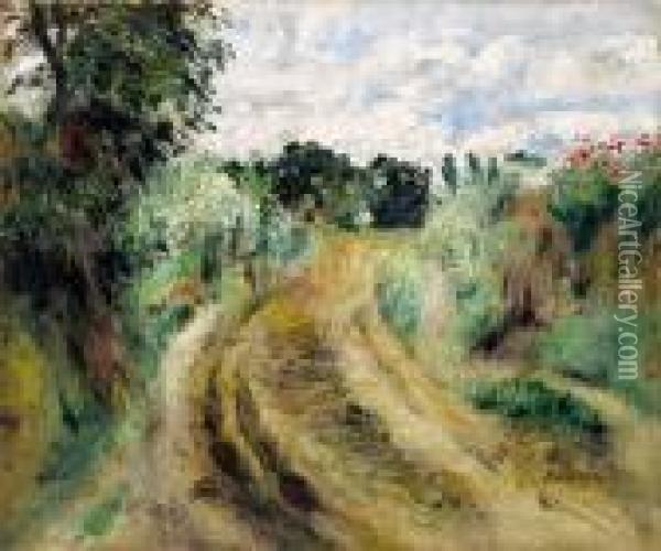 Sentier Dans Les Champs Oil Painting - Pierre Auguste Renoir