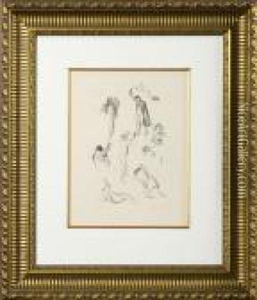 Etudes Des Femmes Oil Painting - Pierre Auguste Renoir