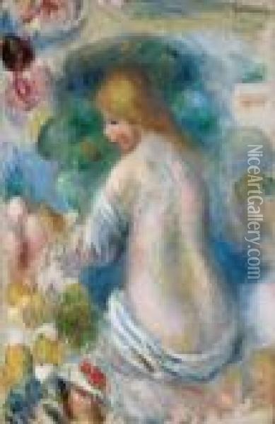 Torse Nu De Femme Oil Painting - Pierre Auguste Renoir