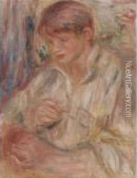 Claude Renoir Potier Oil Painting - Pierre Auguste Renoir