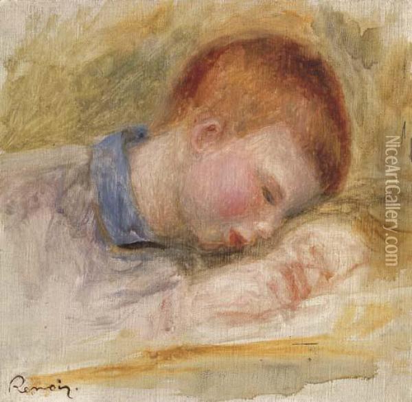 Portrait D'un Garcon (jean Renoir) Oil Painting - Pierre Auguste Renoir