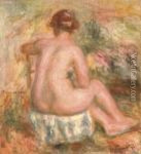 Femme Assise, Vue De Dos Oil Painting - Pierre Auguste Renoir