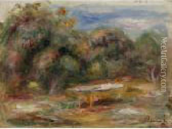 Dans Le Jardin Des Collettes A Cagnes Oil Painting - Pierre Auguste Renoir