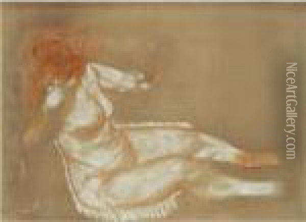 Etude Pour Les Grandes Baigneuses Oil Painting - Pierre Auguste Renoir