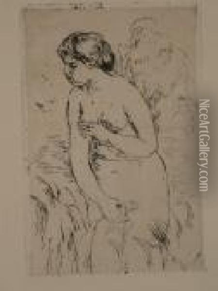 Buste D'enfant, Tournee A Droite Oil Painting - Pierre Auguste Renoir