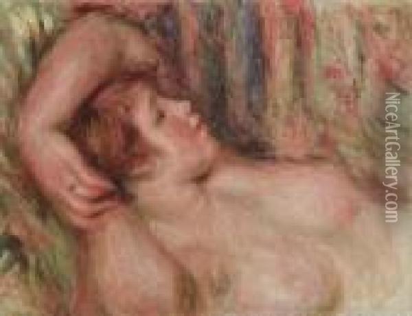 Femme Endormie Les Bras Croises Sur La Tete Oil Painting - Pierre Auguste Renoir