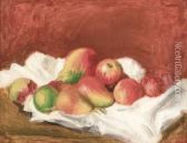 Poires Et Pommes Oil Painting - Pierre Auguste Renoir