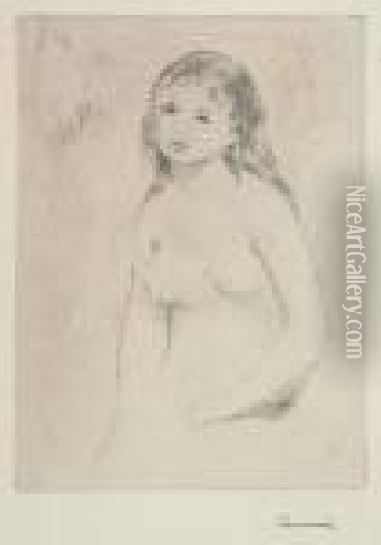 Etude Pour Une Baigneuse Oil Painting - Pierre Auguste Renoir
