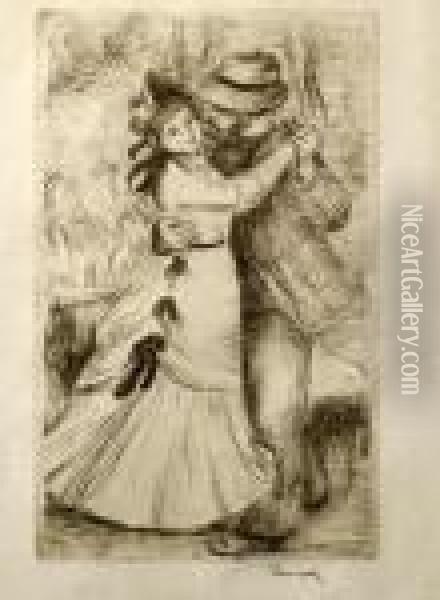 La Danse A La Campagne, 2eme Planche (delteil, Stella 2)
Soft-ground Etching Oil Painting - Pierre Auguste Renoir