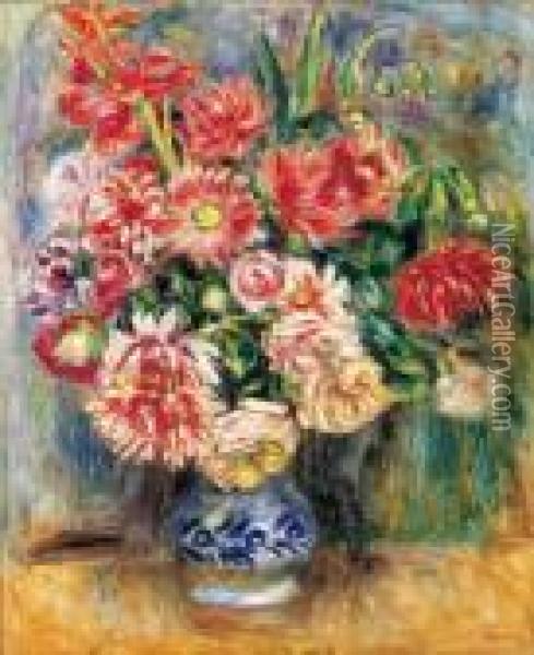 Bouquet Oil Painting - Pierre Auguste Renoir