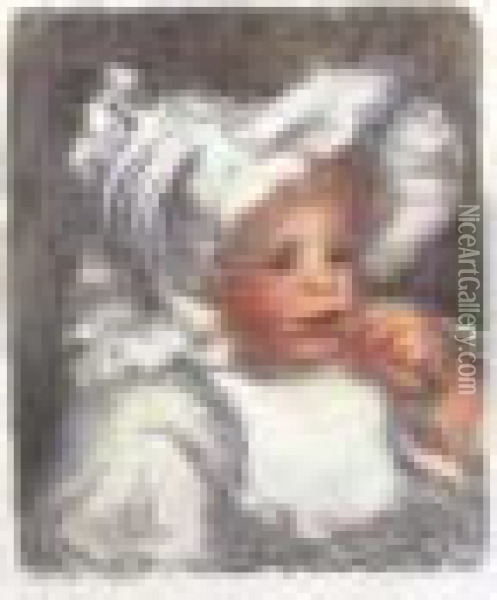 L'enfant Au Biscuit (jean Renoir) Oil Painting - Pierre Auguste Renoir
