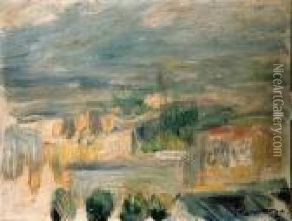Paysage Des Hauts De Cannes Oil Painting - Pierre Auguste Renoir