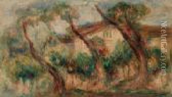 Dans Le Jardin Des Collettes A Cagnes Oil Painting - Pierre Auguste Renoir