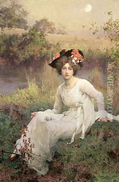 Reverie, 1899 Oil Painting - Marcus Stone