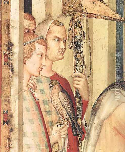 St. Martin is Knighted (detail-1) 1312-17 Oil Painting - Louis de Silvestre