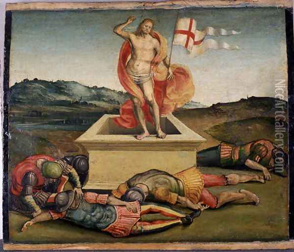 The Resurrection of Christ, c.1507 Oil Painting - Luca Signorelli