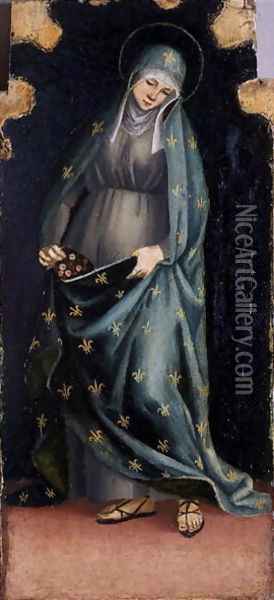 St. Casilda, c.1515-20 Oil Painting - Luca Signorelli