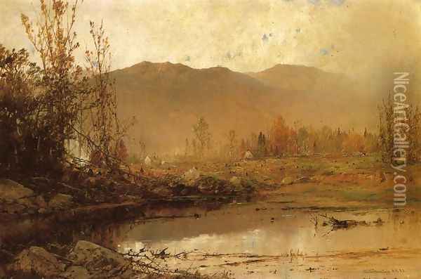 Mountain Lake in Autumn Oil Painting - William Louis Sonntag
