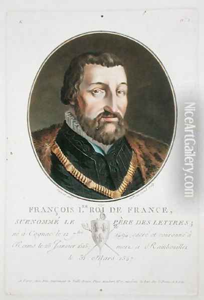 Francois I 1494-1547 King of France, 1790 Oil Painting - Antoine Louis Francois Sergent-Marceau