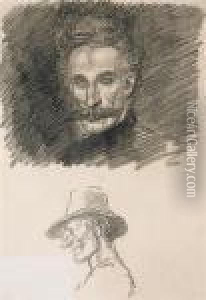 Portrait D'edouard Pelletan Oil Painting - Theophile Alexandre Steinlen