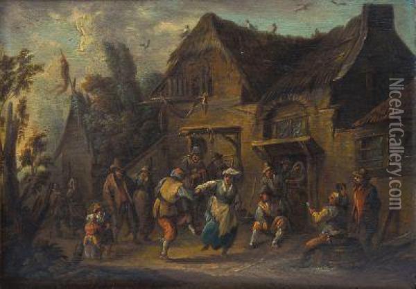 Flamische Kirmes Oil Painting - David The Younger Teniers