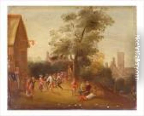 Ecole Flamande Vers 1700 Oil Painting - David The Younger Teniers