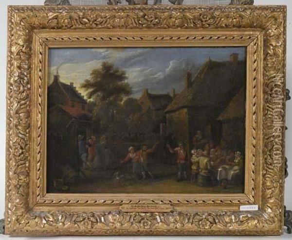 Dorffest. Oil Painting - David The Younger Teniers