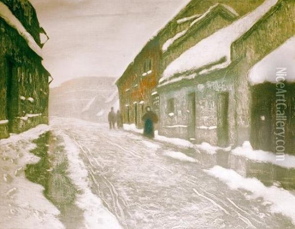 Tovaer Oil Painting - Fritz Thaulow