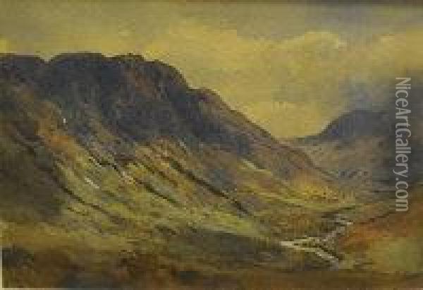 Glen Catacol, 
Isle Of Arran Oil Painting - Archibald Thorburn
