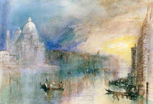 Venice Grand Canal with Santa Maria della Salute Oil Painting - Joseph Mallord William Turner