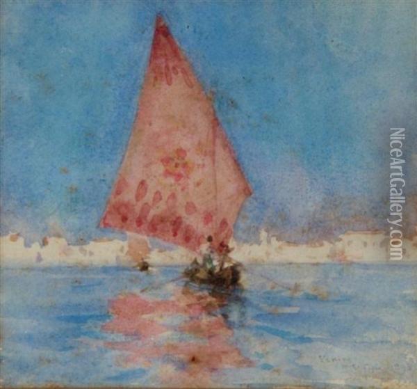 Venice Oil Painting - Henry Scott Tuke