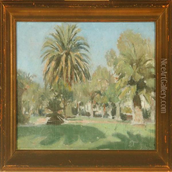Park Scenery Fromcalifornia Oil Painting - Laurits Regner Tuxen