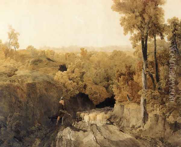 In the Forest of Wychwood Oil Painting - Joseph Mallord William Turner