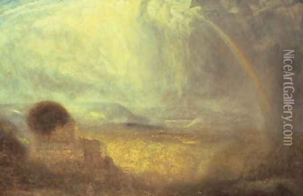 Landscape with a rainbow Oil Painting - Joseph Mallord William Turner