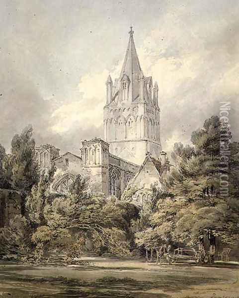 Christ Church, Oxford, 1794 Oil Painting - Joseph Mallord William Turner