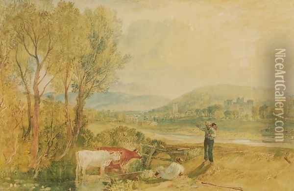 Lulworth Castle, Dorset, c.1820 Oil Painting - Joseph Mallord William Turner