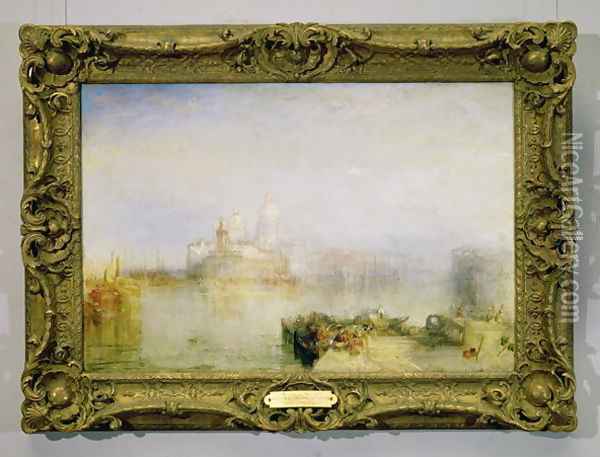 The Dogana and Santa Maria della Salute, Venice, 1843 3 Oil Painting - Joseph Mallord William Turner