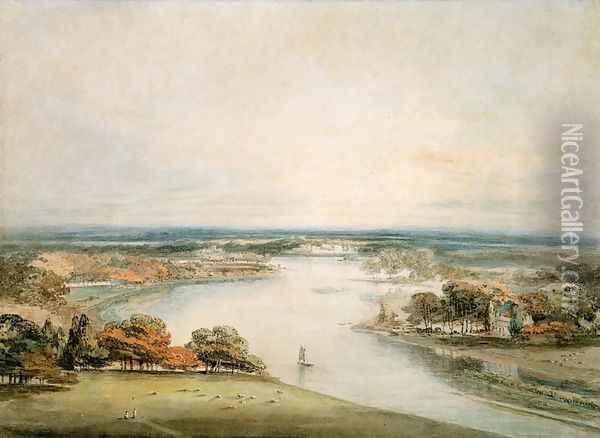 The Thames from Richmond Oil Painting - Joseph Mallord William Turner