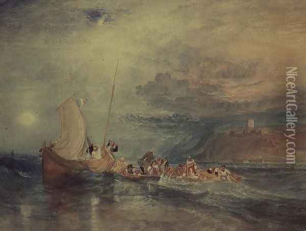 Smuggler of Folkestone Oil Painting - Joseph Mallord William Turner