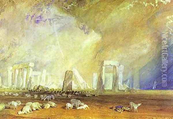 Stonehenge 2 Oil Painting - Joseph Mallord William Turner