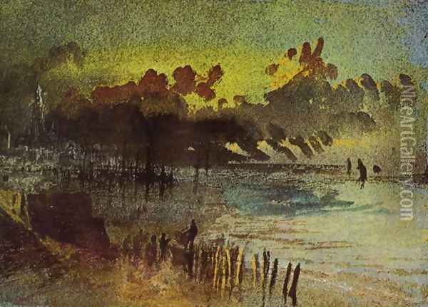 Honfleur Oil Painting - Joseph Mallord William Turner