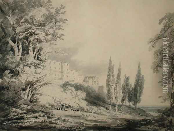 Villa dEste, c.1796 Oil Painting - Joseph Mallord William Turner
