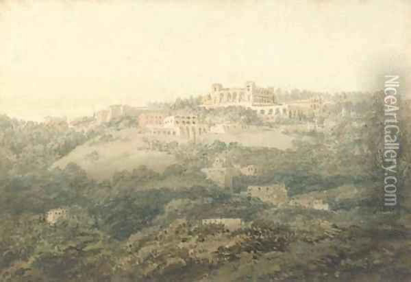 An Italian landscape, possibly Frascati Oil Painting - Joseph Mallord William Turner