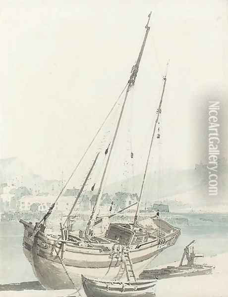 The Inner Harbour, Dover Oil Painting - Joseph Mallord William Turner