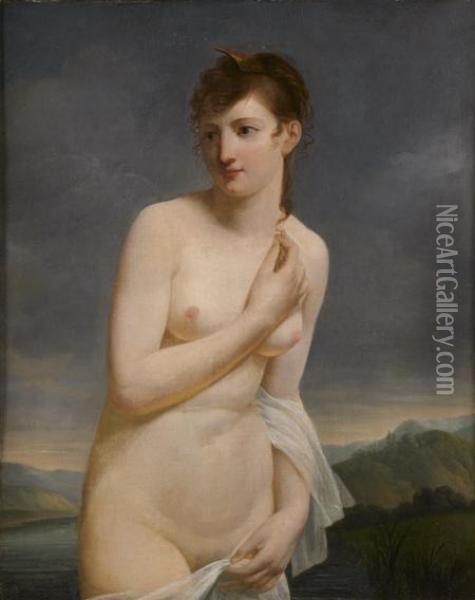 Venus Dans Un Paysage Oil Painting - Jacques Antoine Vallin