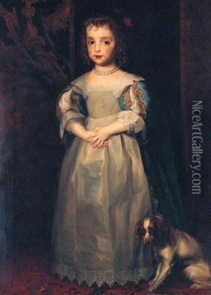 Portrait Of Princess Mary Oil Painting - Sir Anthony Van Dyck