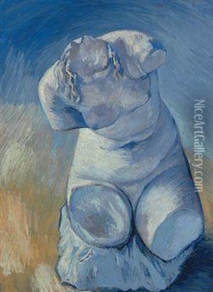 Statuette De Platre: Torse De Femme, Vue De Face Oil Painting - Vincent Van Gogh